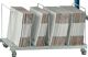 Untertischmagazin fahrbar B880xT500xH515mm mit 5 Fachteiler