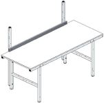 Rückwandboard aus Holz B1590xT60xH25mm