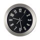 Wanduhr Funkuhrwerk Ziffernbl.schwarz m.Zahlen D.395mm Alu.-Gehäuse matt