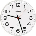 Wanduhr Funkuhr Ku.weiß 1,5 V m.schmalem Rand Zahlen