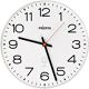 Wanduhr Funkuhr Ku.weiß 1,5 V m.schmalem Rand Zahlen