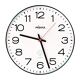 Wanduhr Funkuhr Ku.schwarz 1,5 V m.schmalem Rand Zahlen