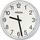Großraumuhr Synchronuhr MET silbermetallic 230 V Balken D.520mm MW