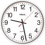 Wanduhr Quarzuhr Ku.weiß D.250mm 1,5V arabische Zahlen PEWETA