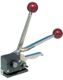 Stahlrohrtisch L800xB1600xH740mm Vierkantrohr schwarz/chrom Platten-S.19mm Buche
