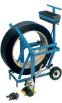 Stahlrohrtisch L800xB1200xH740mm Vierkantrohr schwarz/chrom Platten-S.25mm weiß