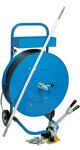 Stahlrohrtisch L800xB1200xH740mm Vierkantrohr lichtgrau Platten-S.25mm Buchedek.