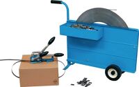 Stahlrohrtisch L800xB800xH740mm Rdrohr schwarz/chrom Platten-S.25mm weiß BMV