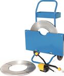 Stahlrohrtisch L800xB1200xH740mm Rdrohr lichtgrau Platten-S.25mm Ahorndekor BMV