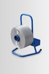 Stahlrohrtisch L700xB1400xH740mm Rdrohr schwarz/chrom Platten-S.25mm lichtgrau