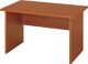 Schreibtisch H720xB1200xT800mm Kirschedekor ger.Form Wange