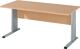 Klapptisch B1200xT700xH740mm lichtgrau 25mm Vierfußgestell