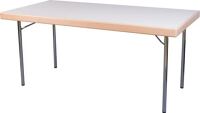 Klapptisch B1200xT700xH740mm Buchedekor 19mm Vierfußgestell