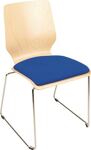 Kufenstuhl m.Polster Modell 1 blau Kufen BMV