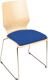 Kufenstuhl m.Polster Modell 1 blau Kufen BMV