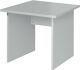 Schreibtisch H720xB800xT800mm officegrau ger.Form Wange
