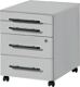 Rollcontainer Basic 4 H553xB428xT500mm officegrau 1 Utensilienauszug,3 Schubl.