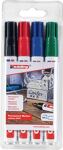 Permanentmarkerset 3300 schwarz/rot/blau/grün Strich-B.1-5mm Keilspitze EDDING