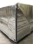 Palettenabdeckhaube Thermofolie silber L1250xB850xH1930mm m.Reißverschluss