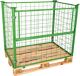 Gitteraufsatzrahmen L1200xB800mm Nutz-H.800mm Längsseite m.1/2Klappe STA maigrün