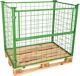 Gitteraufsatzrahmen L1200xB800mm Nutz-H.800mm Längsseite m.1/2Klappe STA maigrün