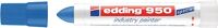 Industrie-Pastenmarker 950 blau Strich-B.10mm Rundspitze EDDING