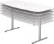 Konferenztisch H720-1190xB2200xT1030/830mm Nussbaum elektr.höhenv.HAMMERBACHER
