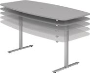 Konferenztisch H720-1190xB2200xT1030/830mm lichtgrau elektr.höhenv.HAMMERBACHER