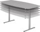 Konferenztisch H720-1190xB2200xT1030/830mm lichtgrau elektr.höhenv.HAMMERBACHER