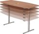 Konferenztisch H635-1285xB2200xT1030/830mm Nussbaumdek.elekt.höhenv.HAMMERBACHER
