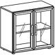 Schrank H752xB800xT420mm lichtgrau 2 GLT H.750mm