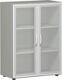 Schrank H1104xB800xT420mm lichtgrau 2 GLT H.1100mm