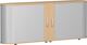 Sideboard H830xB2000xT400mm Ahorn Rollladen silber