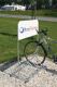 Fahrradständer verzinkt, NW-Nr.: 9191489093 m. Werbeschild 830x400 mm, ohne Werbeaufdruck 4er