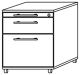 Rollcontainer Belo H590xB428xT580mm Buchedekor 1 Schubl.u.1 Hängeregistratur