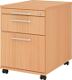 Rollcontainer Belo H590xB428xT580mm Buchedekor 1 Schubl.u.1 Hängeregistratur