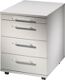 Rollcontainer Belo H590xB428xT580mm lichtgrau 3 Schubl.