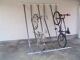 Fahrradständer schräghohe Einstellung 4 Radstände verz.f.Wand-o.Mauerbefest.