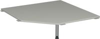 Verkettungsplatte fünfeckig H680-800xB1225xT1225mm 90Grad lichtgrau