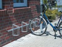 Fahrradklemmbügel 6er verz.45 Grad re.Wandbefest. L.2700 einseit.Reifen-B.48