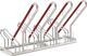 Fahrradständerreihenanlage 2504 1-s.90Grad verz.Anz.Radstände 4 z.Schr.WSM
