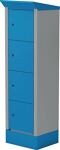 E-Bike Ladestation H2095xB600xT500mm Vollblech Türen lichtblau THURMETALL