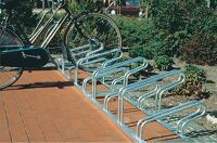 Fahrradbügelparker 1160 2-s.90Grad verz.Anz.Radstände 12 z.Schr.WSM