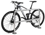 Fahrradanlehnparker 9211 E H800xB48mm VA m.Knierohr z.Schr.WSM