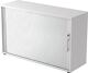 Rollladenschrank H748xB1200xT400mm weiß/silber Rolllade silber