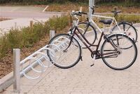 Fahrradständer 5er feuerverz.hoch/tief z.Aufschrauben L.2500 einseit.Anbaumodell