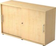 Schiebetürenschrank H748xB1200xT400mm Ahorndekor 2 OH 2 Türen Relinggriff