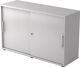 Schiebetürenschrank H748xB1200xT400mm lichtgrau 2 OH 2 Türen Relinggriff