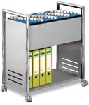 Hängeregistraturwagen H730xB660xT375mm verchromt/alusilber 1 BD 1 Hängerahmen