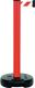Gurtpfosten einfach D83xH970mm rot Gurt rot/weiß Fuß befüllbar VIA GUIDE